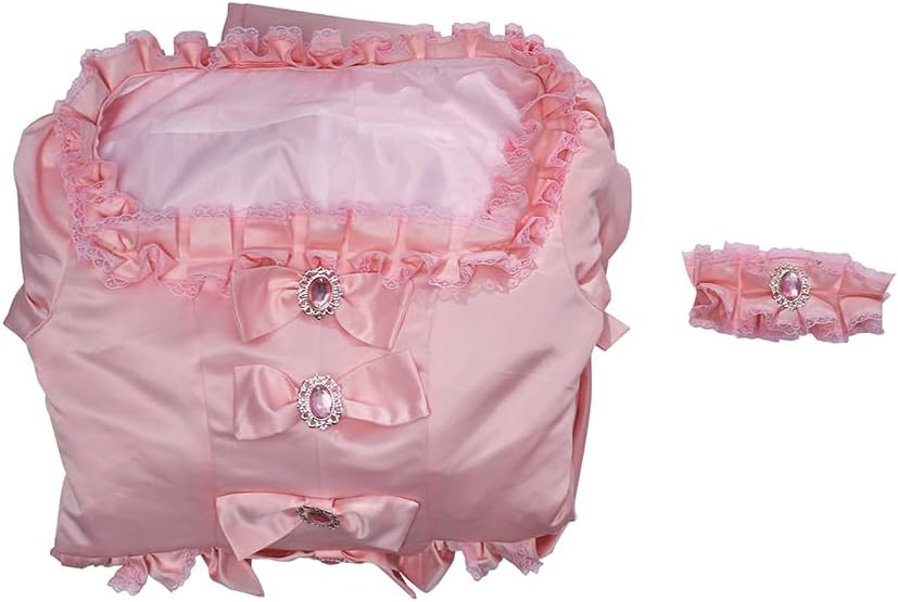 MelangCos Women's 18th Century Rococo Costume Marie Antoinette Pink Princess Dress Court Ball Gown - Image 7