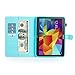 Galaxy Tab 4 10.1 Case,T530 Case,Dteck(TM) Slim Flip Stand Case with Cards Slots [Auto Wake/Sleep Feature] Magnetic Smart Shell Cover for Samsung Galaxy Tab 4 10.1 SM-T530/T530/T531,Blue Butterfly