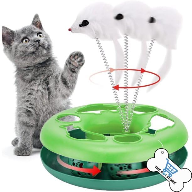 NITZU PETS Cat Toys, Cat Toys for Indoor Cats,Interactive Kitten Toys Roller Tracks with Catnip Spring Pet Toy with Exercise Balls Teaser Mouse(Color May Vary) (B0CHS9SMCQ) Amazon Price History, Amazon Price Tracker