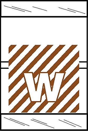 tabbies Original COL'R'TAB 82050 Series Top Tab Alpha Labels, Brown 