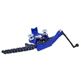 Yost Vises BC-6 Bench Chain Vise &vert; 1&sol;4 Inch to 6 Inch Pipe Clamp Capacity &vert; Work Bench Vise &vert; Heavy Duty Cast Iron Body and Durable Leg Chain &vert; Blue