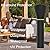 Patio Heater Covers with Reflective Strips, Waterproof, Dustproof,Fits for East Oak/Fire Sense/Hampton Bay Outdoor Garden Standing Heater, Black,89'' Height x 33" Dome x 19" Base