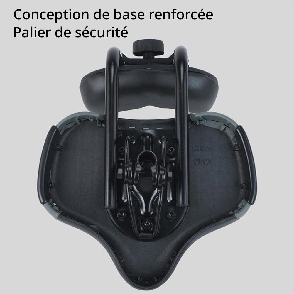Siège de vélo pour vélo d'appartement, large selle de vélo, grande selle de vélo, siège de vélo confortable, de rechange, coussin de vélo rembourré en mousse à mémoire de forme