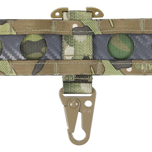 Tactical MOLLE Clip T-Mount Clash Hook, Gloves Clip for Duty Belt, Hanging Carabiner Metal MOLLE Key Holder