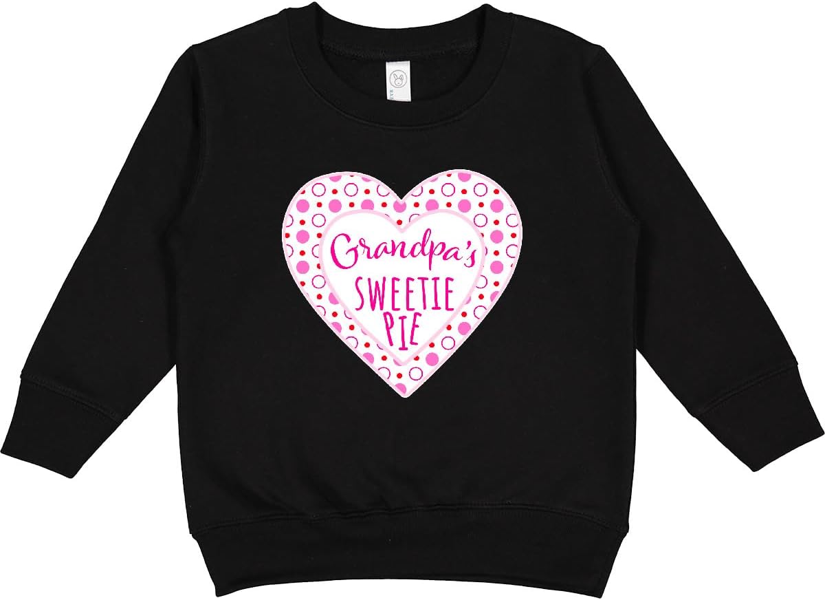 inktastic Grandpa's Sweetie Pie with Pink Hearts Toddler Sweatshirt