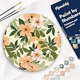 🖌️ TOUT EST INCLUS : Ce kit de peinture par numéro sur bois pour adulte contient tout le nécessaire pour réaliser votre tableau : un disque en bois pré-imprimé de 30cm de diamètre avec une corde d'attache murale, 3 pinceaux de marque Figured’Art de différentes tailles, des pots de peintures acryliques, 1 manuel d’instruction en français et une image miniature du design sélectionné avec la liste des couleurs. Aucun mélange nécessaire, tout est prêt à peindre !