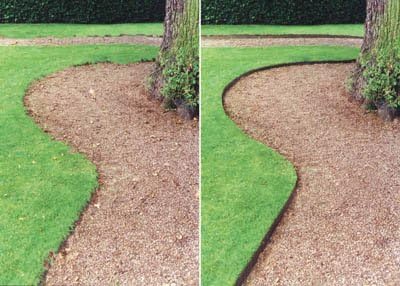 4" Cor-Ten Steel Lawn Edging