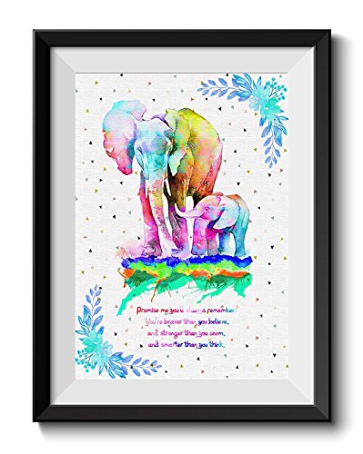 Uhomate Colorful Baby Elephant Elephants Art African...