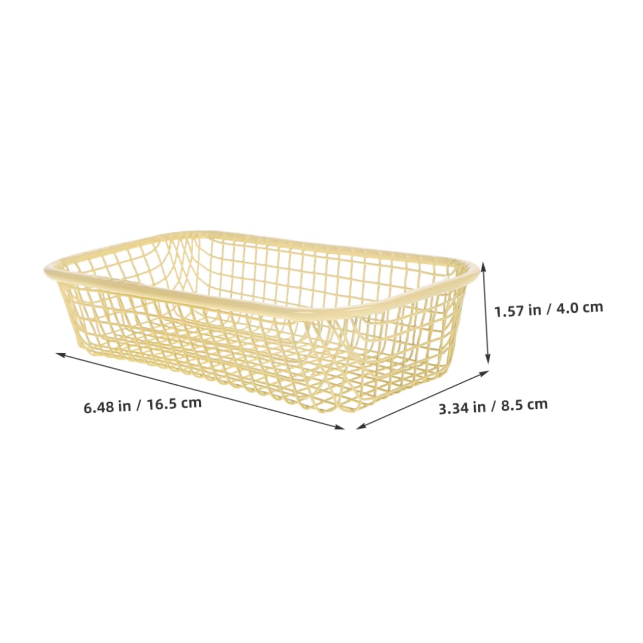 PRETYZOOM Pcs Makeup Storage Basket Metal Wire Basket for Kitchen Pantry Organization Decorative Metal Mesh