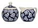 London Pottery JY18LT49 Pot à lait et sucrier en grès avec petites marguerites