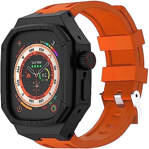 Bracelet Apple Watch 8 Ultra 49mm antichoc acier silicone style RM
