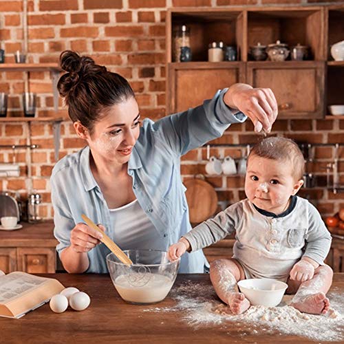 image for JIAFUEO Danish Dough Whisk, Hand Mixer Dough Hook, 13 Inches Premium S