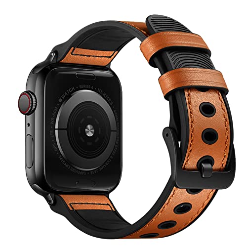 Bracelet en cuir Apple Watch 44mm pour le bureau et les sorties professionnelles