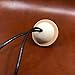 Handmade Persolized Leather Bell Keychain Keyring Gift for Girls Boys Beige