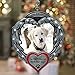 Pet Memorial Photo Christmas Ornament - Always Remember The Paw Prints I Left Within Your Heart - Angel Wings - Pet Sympathy Gift - Storage Bag Included - Measures 4