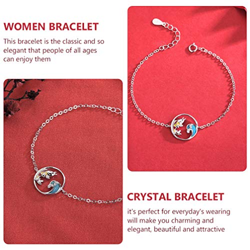 ABOOFAN Peixe Forma Pulseira Estilo Chinês S925 Pulseira Cadeia Mão de Prata Presente Do Dia Dos Nam