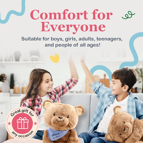 Image of Lilly's Love Weighted Stuffed Animal, 5lb | Sensory Plush for Kids & Adults | Machine Washable Plushie w /Removable Inner | Calming Weighted Stuffed Animal for Anxiety, Benji The Bear