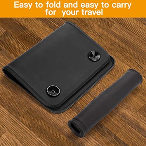 HICTOP Pet Silicone Food Bowl Mat Feeding Tray for Dog Cat with Suction Cup Non Slip Waterproof Washable