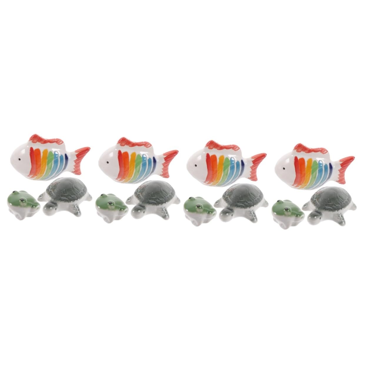 BESPORTBLE 4 Ensembles Méduse Réservoir Poisson Artificiel Décoration Aquarium Tortue Ornement Céramique Aquarium Accessoire D'aménagement D'aquarium Décorations D'aquarium 3 Pièces * 4