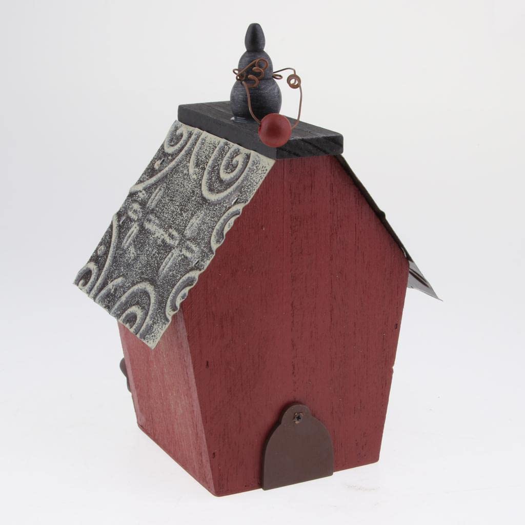 2 Teiliges Landhaus Vogelhaus Aus Holz, Hängendes Vogelhaus, Dekoration für Eigentumswohnungen