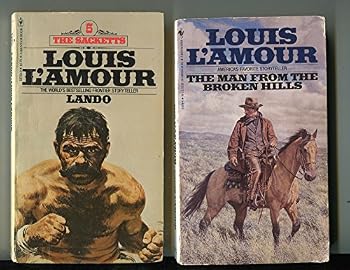 Paperback 2 Louis L'Amour westerns - Lando / The Man From The Broken Hills Book
