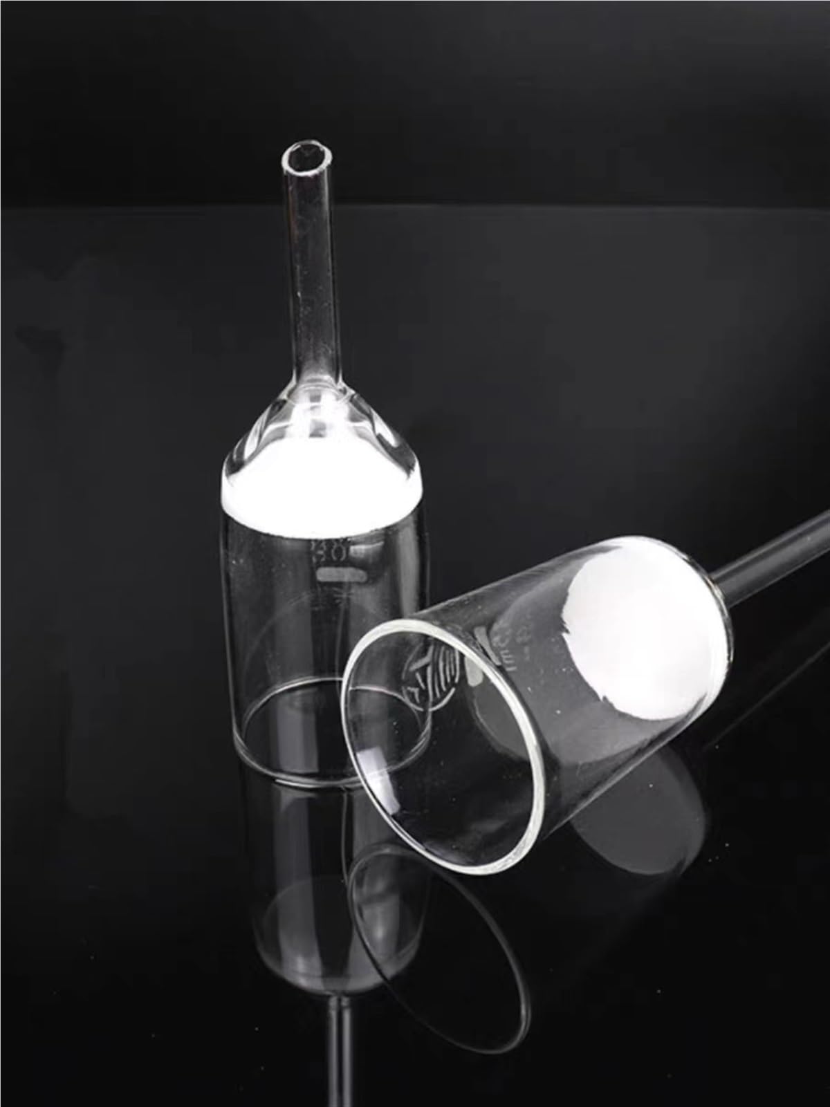 Embudo de laboratorio G3 de 35ml a 2000ml, filtro grueso, embudo sinterizado con núcleo de for cristalería de laboratorio (G1/G2/G4/G5 reemplazable), 1 ud.(1000ml)