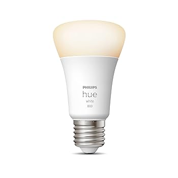 Philips Hue White A60 Smart LED Light Bulb E27 Edison Screw (Pack of 2)