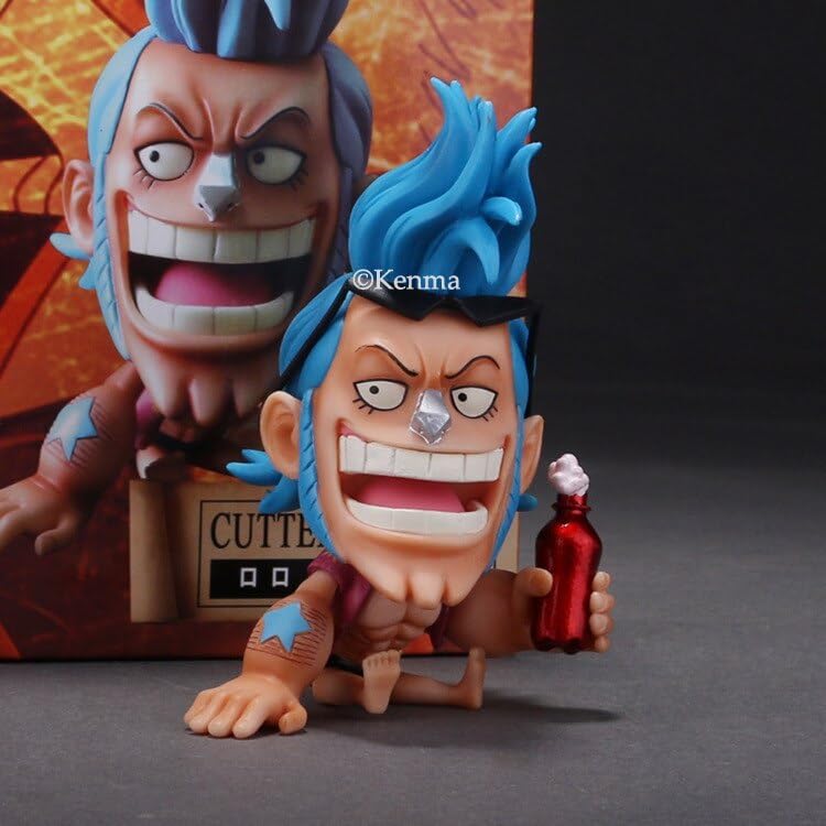 Image of KENMA One Piece Franky Action Figure 9 Cms PVC Anime Figurine Weeb Manga Collectible Model Toy