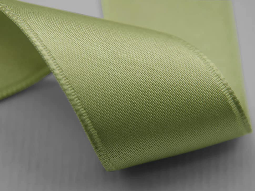 Furlanis - Nastro Doppio Raso, Tessuto Italiano - Verde Foresta, 25 mm x 25 m