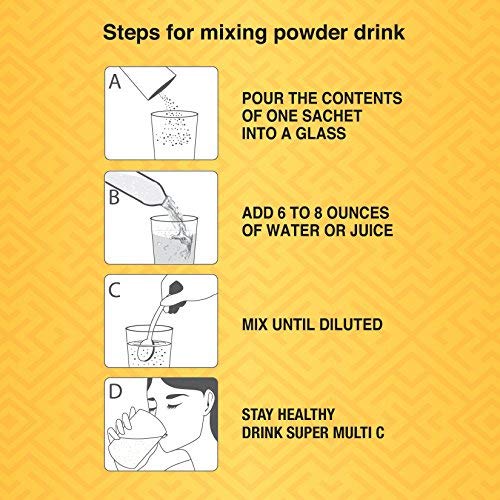 Alfa Vitamins Super Multi C, Vitamin C Powder And Multivitamin Supplement Premium Quality Source Of Nutrients, Minerals, Antioxidants & Electrolytes - 30 Packets #TOP3