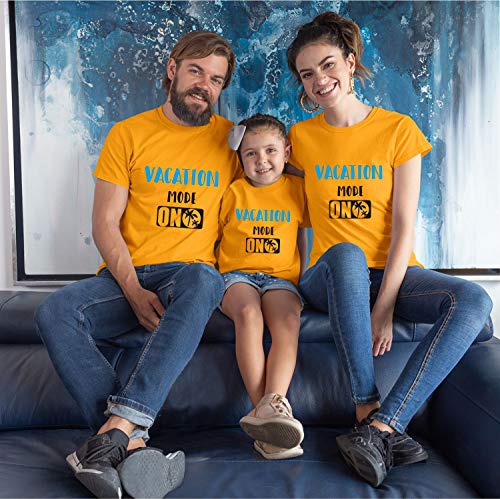 Image of Hangout Hub GiftsCafe.MWG1 Family Tshirt | Best Dad Mom Daughter Ever Printed Tees | Regular Fit Twinning T-Shirts (Cotton | Pack of 3 | Black)