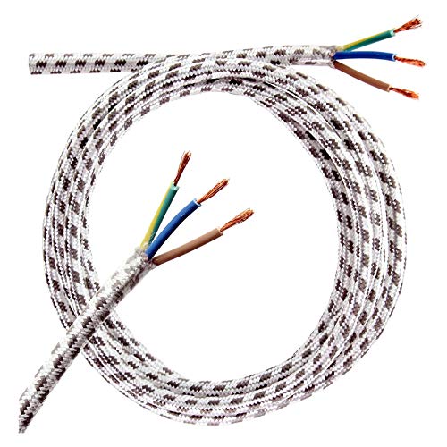 SPARES2GO Câble universel pour fer à repasser à vapeur (3 noyaux, 2 mètres)