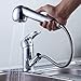 Produktbild WOOHSE Wasserhahn Küche mit Brause, 360° Drehbar Küchenarmatur Ausziehbar, Spültischarmatur Armatur Küche Ausziehbar, Mischbatterie für Küche Spüle, Messing Verchromt, Lebenslange Garantie