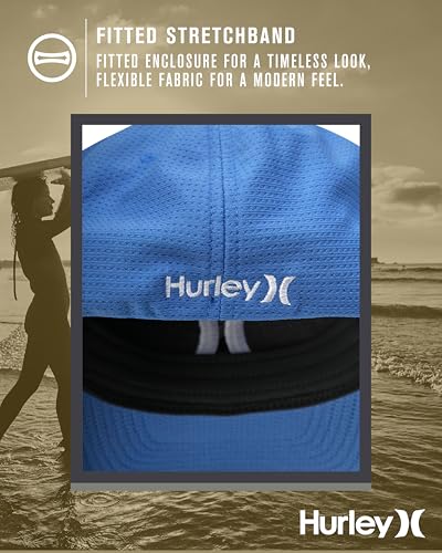 Image of Hurley Men's Baseball Cap - Lightweight Curved Bill H2O Dri Fitted Caps for Men