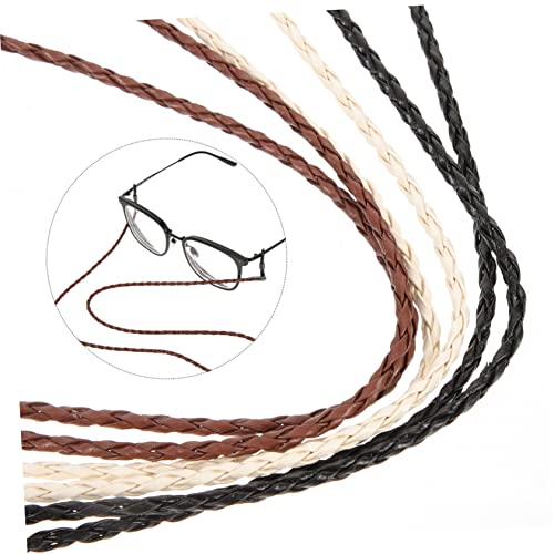 Toddmomy 3 Peças De Óculos Esportivos Corda De Couro Cordão De Óculos De Tiro Colar Cordão De Óculos