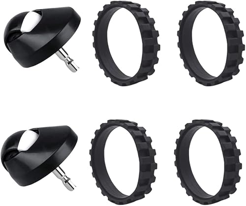 6 piezas de repuesto para ruedas delanteras y neumáticos compatibles con todos los modelos iRobot Roomba para las series 500, 600, 700, 800, 900, E,