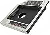 Hard Drive Tray Enclosure Compatible with Aluminium Alloy Mounting Bracket 12.7mm for 2.5 Inch Hdd and SSD Good Heat Dissipation Performance Laptop Optical Drive