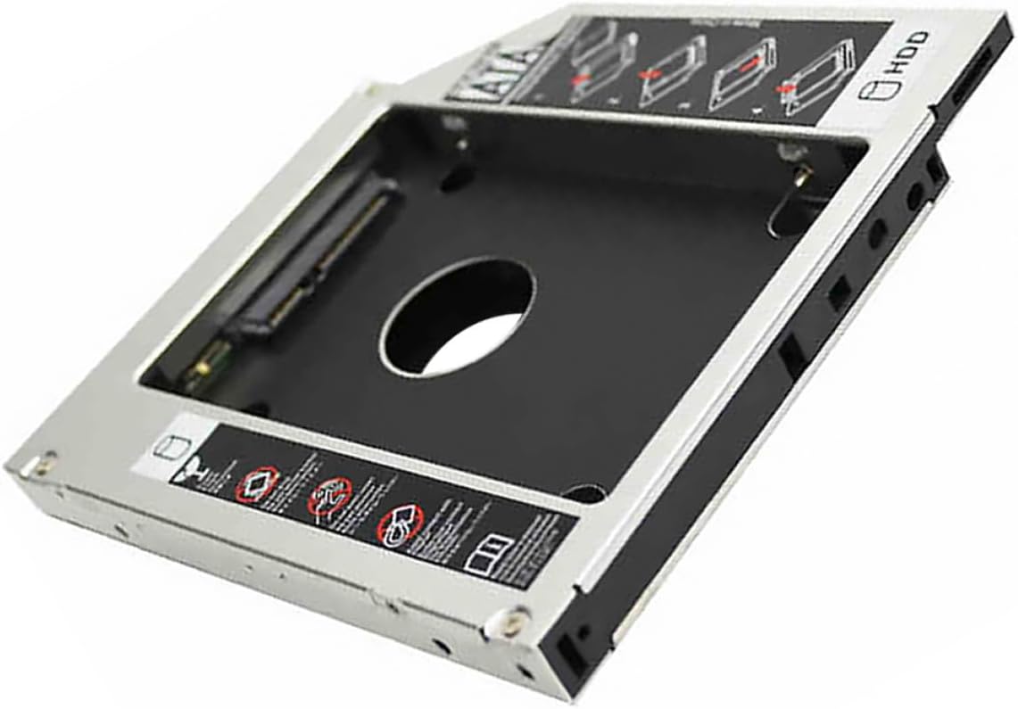 Kichvoe Hard Drive Bay Hdd Adapter Mounting Bracket for Laptop Optical Bay SSD Hard Drive Caddy for Laptop Upgrade
