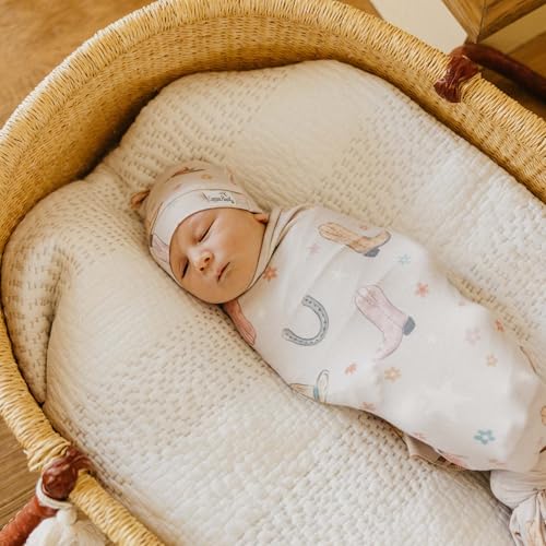 Image of Copper Pearl Swaddle Blankets for Newborns | Soft Stretchy Receiving Blankets for Boys and Girls | Large 46 x 46 Inch Baby Blankets | Lightweight and Breathable Swaddles | Cheyenne