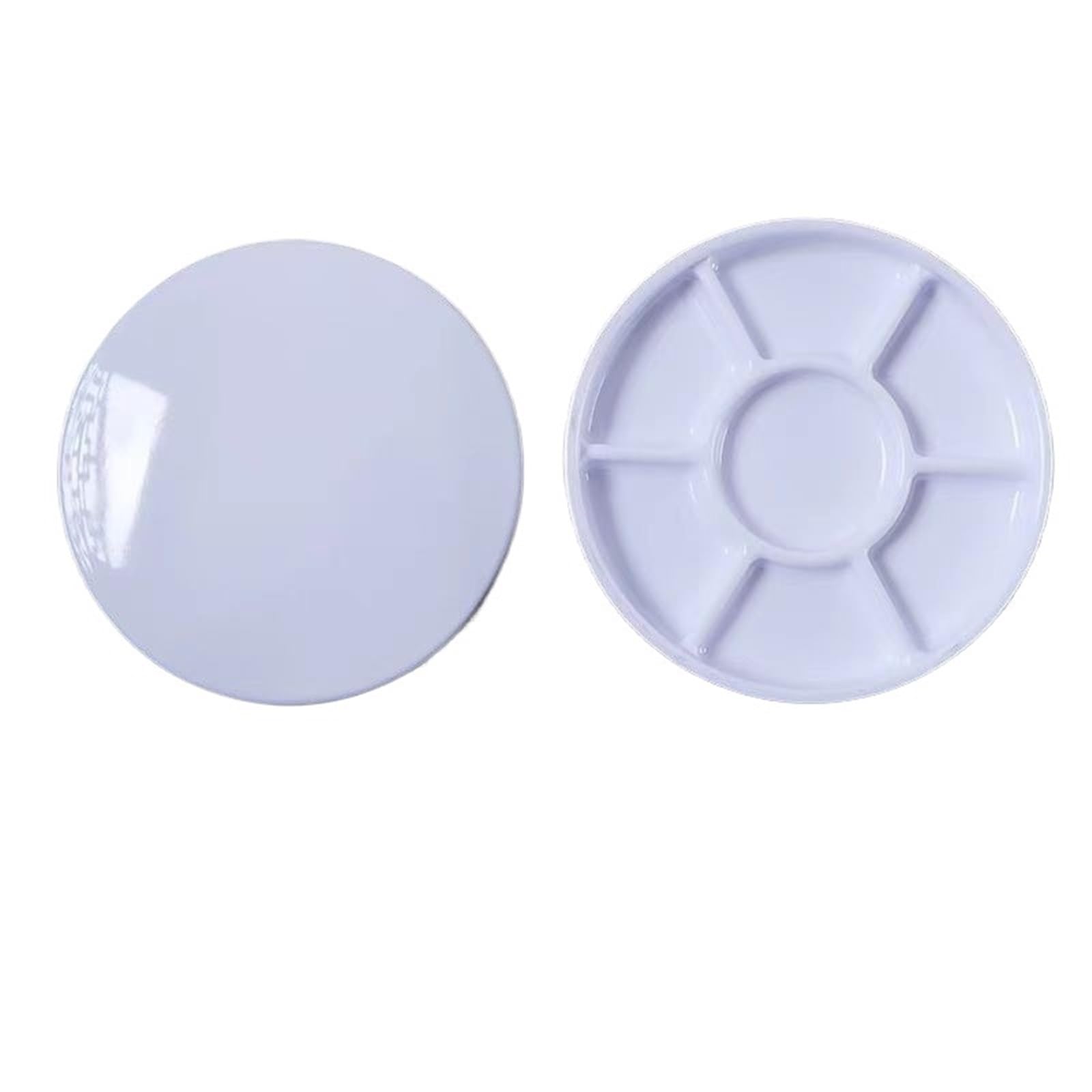 Tavolozza di plastica 10 pezzi di tavolozza in plastica porcellana imitazione, facile da pulire, resistente alle cadute Per mescolare i colori(11x2.5cm)