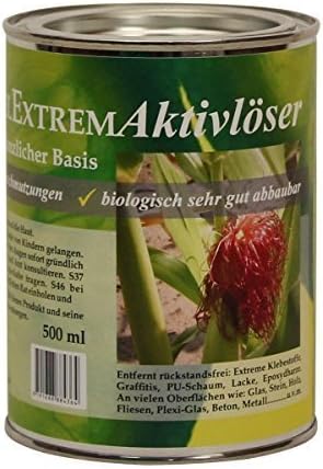gelEXTREME-Active Solvent Paint remover 500 ml Natural Paint strippers on plant Base For metal,Wood,Stone and a great deal more. for residue-free Remove or Stain off of Wax Adhesive,PU Foam,persistent