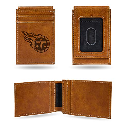 Image of Rico Industries Laser Engraved Front Pocket Wallet, Tennessee Titans