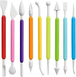 Kit 8 Estecas Profissionais para Modelagem, Escultura e Detalhamento – Ideal para Biscuit, Argila, Cerâmica, Massinha, Porcelana Fria e Trabalhos de Artesanato em Geral