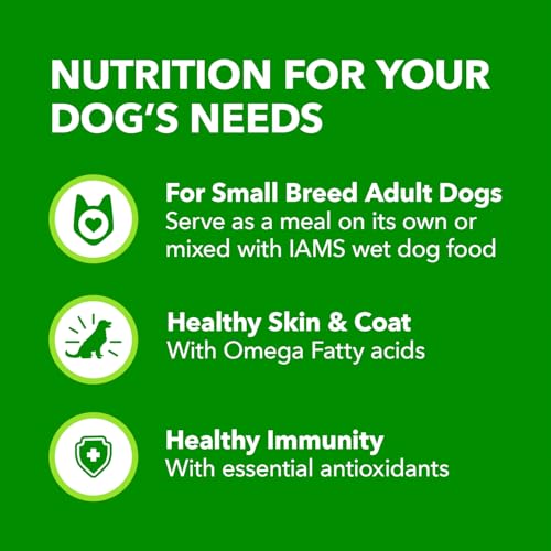 IAMS Proactive Health Adult Small Breed Dry Dog Food – Chicken & Whole Grain Recipe – 3.18KG (7LB) Bag - Image 6