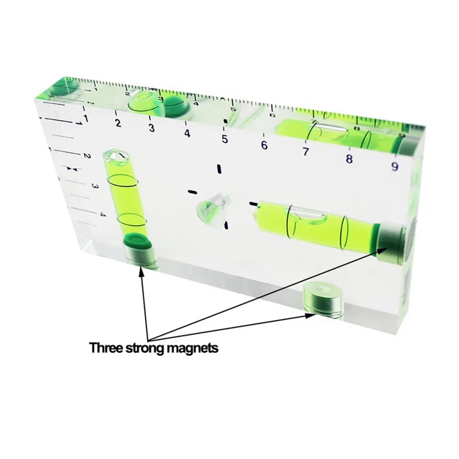 1 nivelador de burbujas con regla de nivel de burbuja. | 1pcs Spirit Level Ruler Bubble Leveler(NO Magnet)