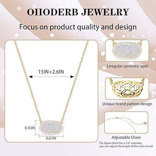 14k Gold Plated Necklace Hexagon Synthetic Gem Pendant Dainty Fashion Jewelry Birthday Wedding Gift For Women2