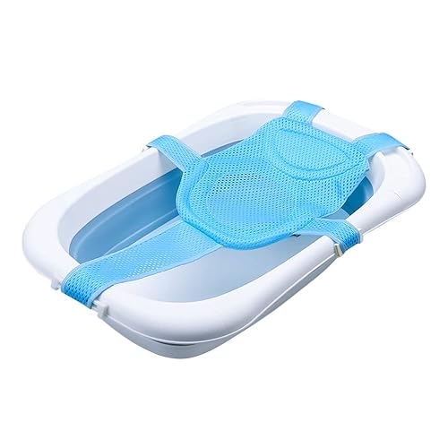 Miniatura 8 de Red de soporte para asiento de baño, cojín flotante para recién nacido, para bañera infantil, malla de ducha, soporte de tubo de baño ajustable, 5