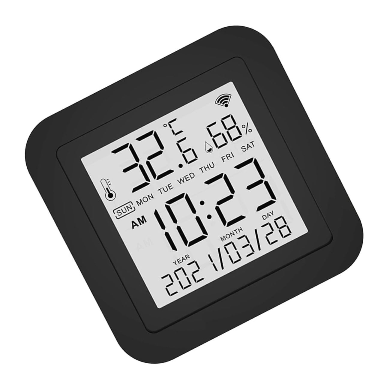SUPVOX Misuratore di Umidità Digitale USB per Interni Igrometro Termometro Dispositivo Monitor Temperatura Domestica Utensile Casa Adatto per Giardinaggio Laboratori Stanze Ospedali