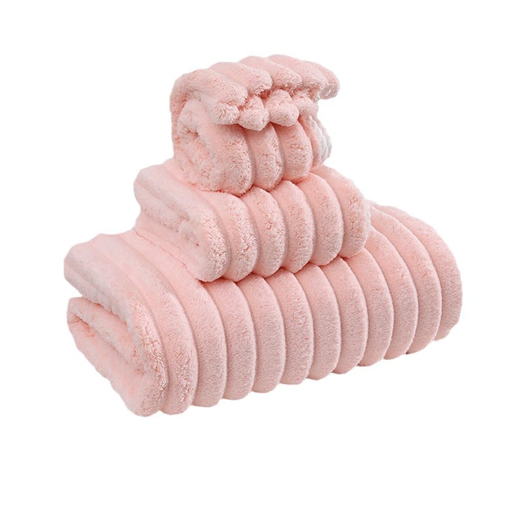 Ensemble de serviettes de bain en coton contre la peau humide grâce aux fibres épaisses