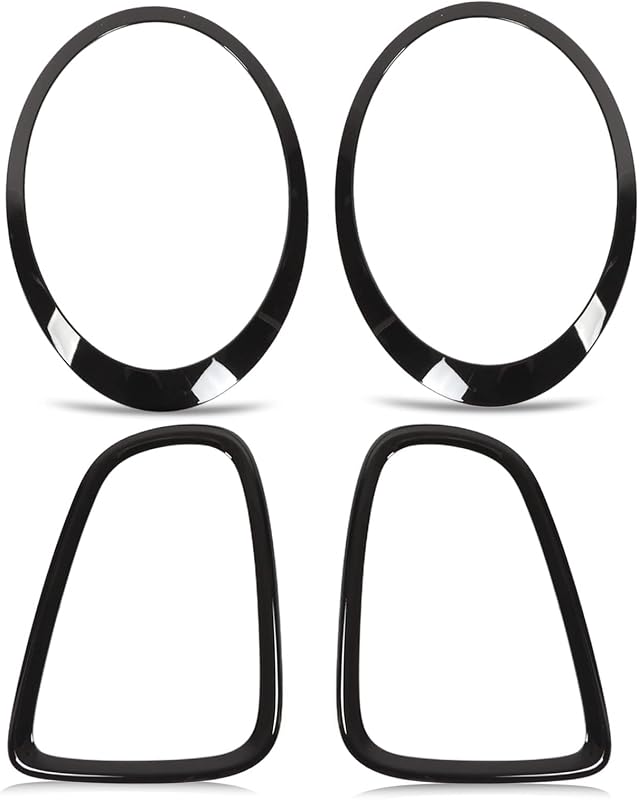 Akozon Fényszóró és Hátsó Lámpa Burkolat Szett 4 db Mini R56 R57 R58 R59 2007-2015